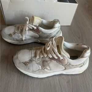 Golden Goose Running Dad Seed pearl, Platinum, White and Cream